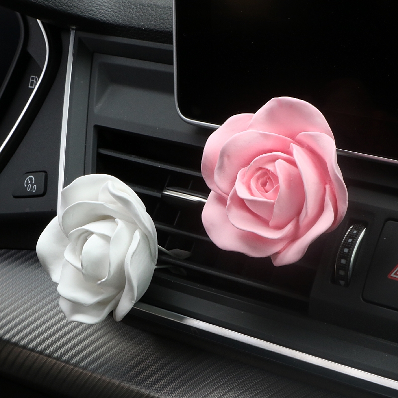 For-Scent Rose Aroma Stone Car Vent Clip